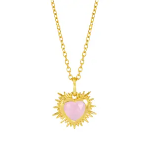 Rachel Jackson Electric Heart Birthstone Necklace
